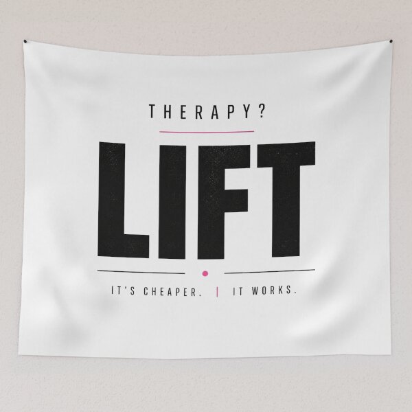 Item preview, Minimal Therapy Lift Fitness Shirt designed and sold by StoryInCode.