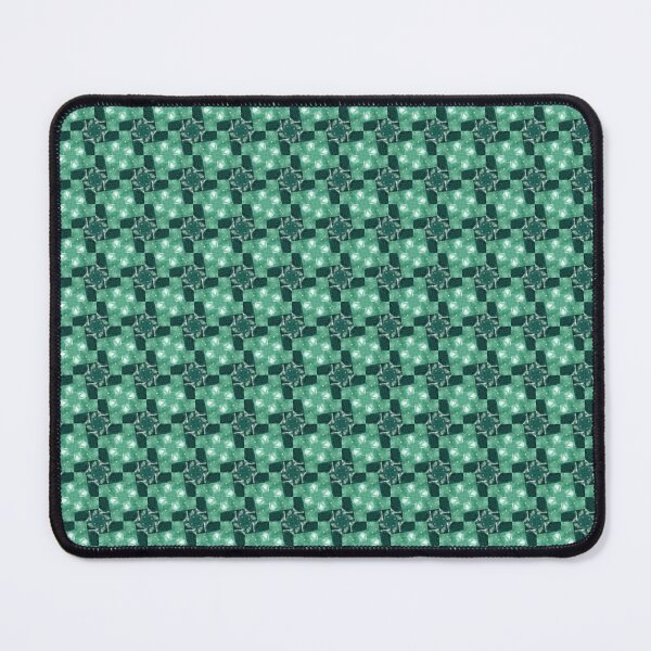 Item preview, Minimal White and Emerald Square Pattern designed and sold by IntelliMindDesigns.