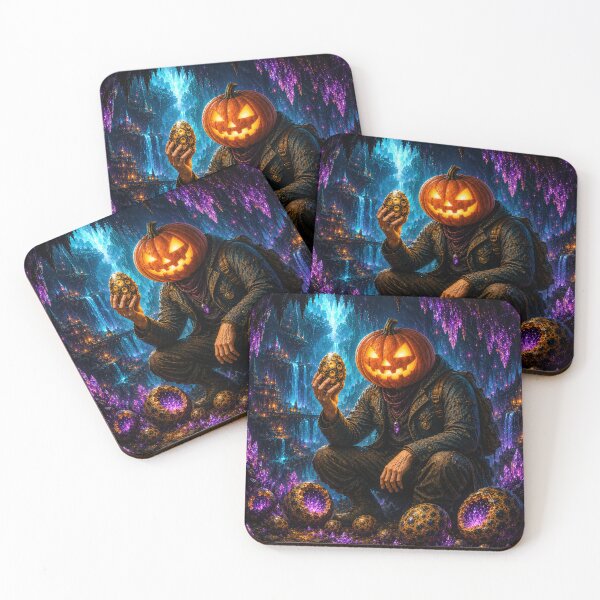 Item preview, Headless Horseman Crystal Cave - Gothic Fantasy Halloween Art designed and sold by TheHorsemanRidesAgain.