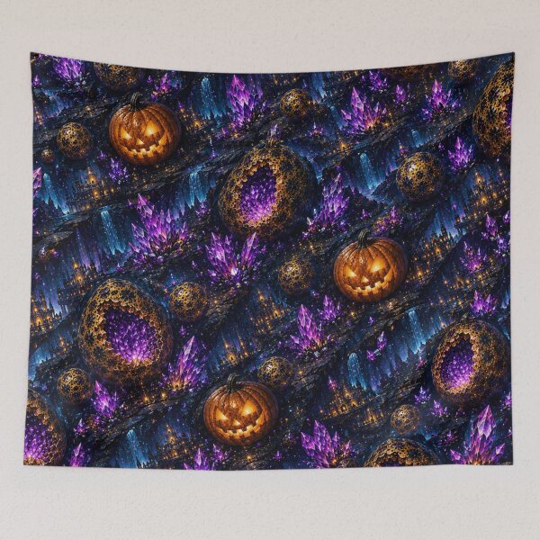 Item preview, Headless Horseman Crystal Cave - Gothic Fantasy Halloween Art designed and sold by TheHorsemanRidesAgain.