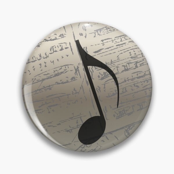 Item preview, Take Note Of Music Muted Gold Black Gray designed and sold by BrightrDayMusicArt.