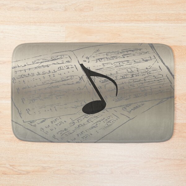 Item preview, Take Note Of Music Muted Gold Black Gray designed and sold by BrightrDayMusicArt.