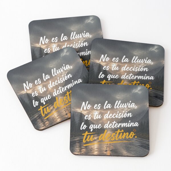 Item preview, Road in the rain with an inspirational motivational phrase designed and sold by EMMStudio.