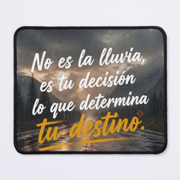Item preview, Road in the rain with an inspirational motivational phrase designed and sold by EMMStudio.