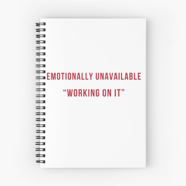Artikelvorschau, Emotional nicht verfügbar – Ich arbeite daran – T-Shirt | Therapie-Humor | Mentale Gesundheit | Lustiges Geschenk entworfen und verkauft von HippyTees.