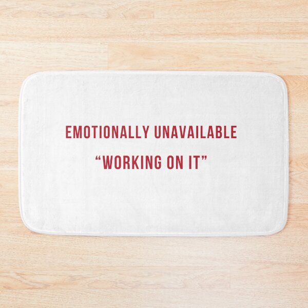 Item preview, Emotionally Unavailable Working On It Shirt | Therapy Humor | Mental Health | Funny Gift designed and sold by HippyTees.