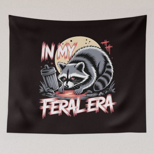 Item preview, In My Feral Era Raccoon – Animal Meme Shirt with Wildlife Humor designed and sold by Redgiant87x.