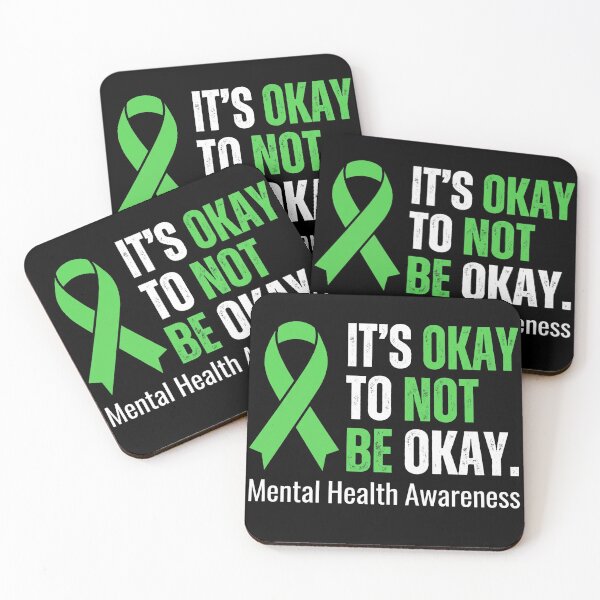 Item preview, It's Okay To Not Be Okay Mental Health Ribbon designed and sold by TeNovaStudio.
