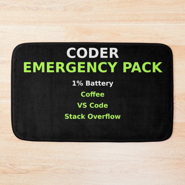 Item preview, Coder Emergency Pack – Funny Programmer Shirt designed and sold by JAMOUM1.