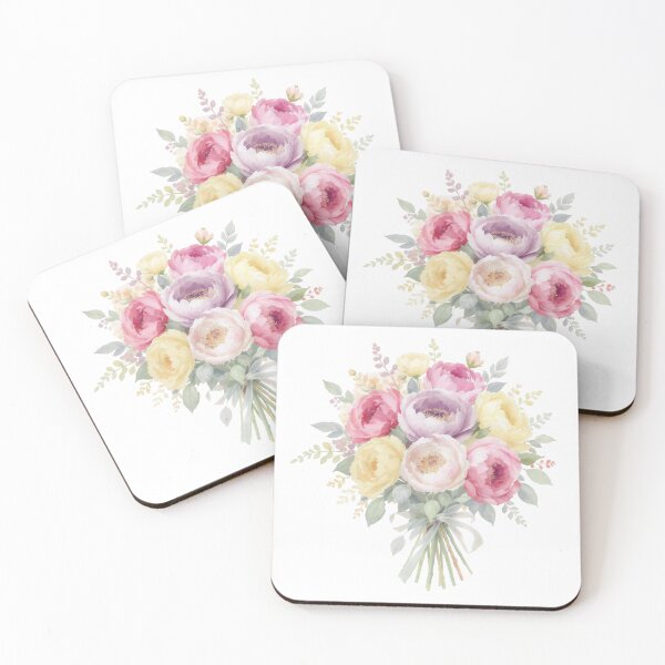 Item preview, Peonies Watercolor Bouquet designed and sold by shudge_art.