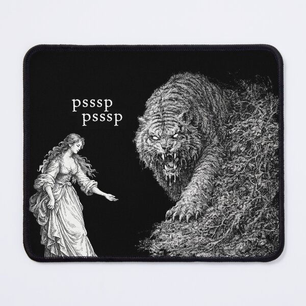 Item preview, Psssp Tiger White On Black designed and sold by w1tchGrrl.