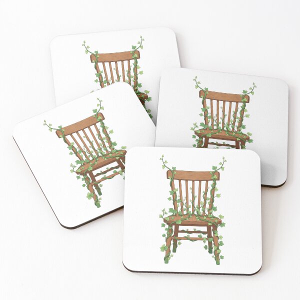 Item preview, Wooden Chair Ivy Overgrown Illustration designed and sold by AbanoubStore.