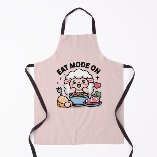Item preview, Funny Eid Al Adha Sheep T-Shirt – Eat Mode ON Cute Kawaii Sheep Design designed and sold by ABLAT_CREATIONS.