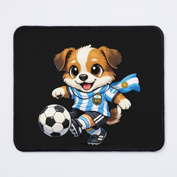 Item preview, Cute Dog Argentina Soccer Fan Puppy Football designed and sold by Tsugraf Designs.