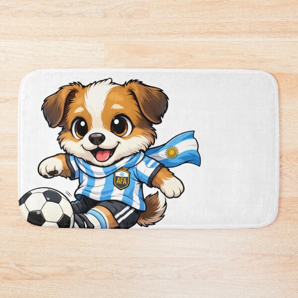 Artikelvorschau, Süßer Hund, argentinischer Fußballfan-Welpe entworfen und verkauft von Tsugraf Designs.