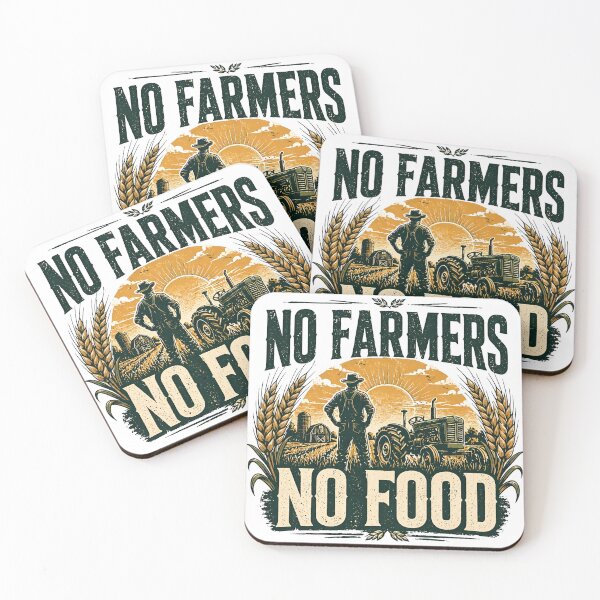 Item preview, No Farmers No Food T-Shirt – Support Farmers Vintage Farm Tee designed and sold by Vagabond Ventures25.