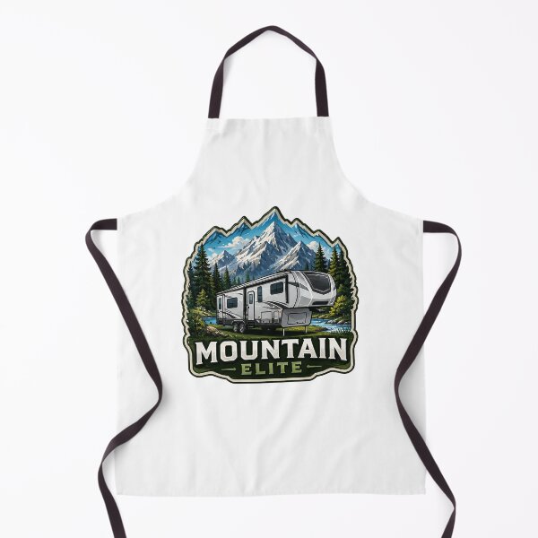 Item preview, Mountain Elite Fifth Wheel RV Art - Scenic Alpine River Camping Design designed and sold by SasquatchTrail.