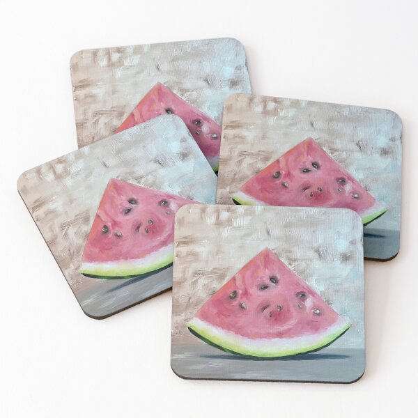 Artikelvorschau, WASSERMELONENSCHEIBE | Minimalistische Sommerästhetik | Beige Hintergrundkunst entworfen und verkauft von BlueberrySwan.