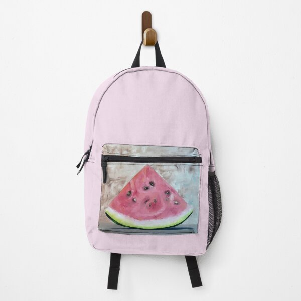 Item preview, WATERMELON SLICE | Minimal Summer Aesthetic | Beige Background Art designed and sold by BlueberrySwan.