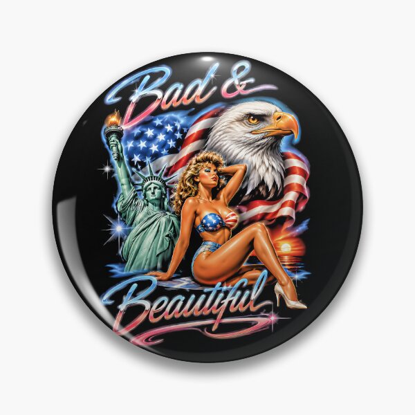 Item preview, Bad and Beautiful Patriotic Eagle Statue of Liberty Neon designed and sold by graphixpolash.