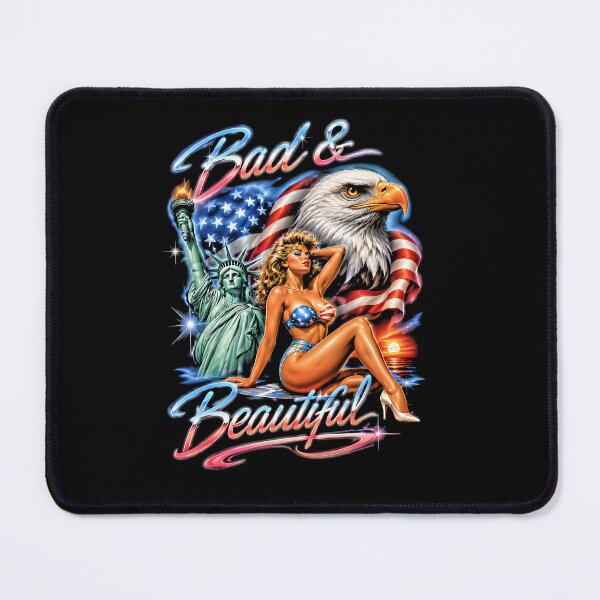 Item preview, Bad and Beautiful Patriotic Eagle Statue of Liberty Neon designed and sold by graphixpolash.