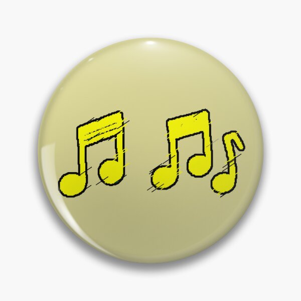 Item preview, Yellow Musical Notes Grunge Minimal designed and sold by AstronautMerch.