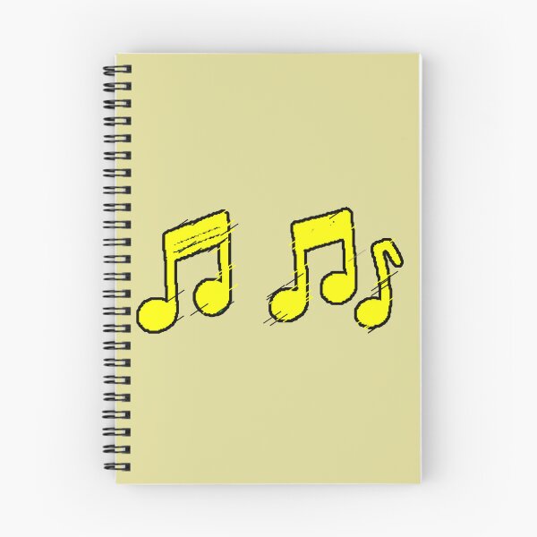 Item preview, Yellow Musical Notes Grunge Minimal designed and sold by AstronautMerch.