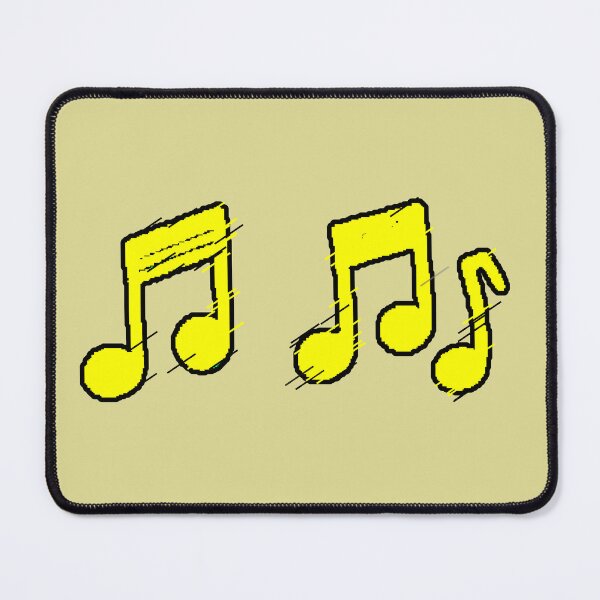 Item preview, Yellow Musical Notes Grunge Minimal designed and sold by AstronautMerch.