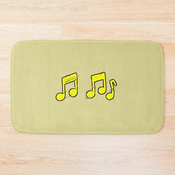 Item preview, Yellow Musical Notes Grunge Minimal designed and sold by AstronautMerch.