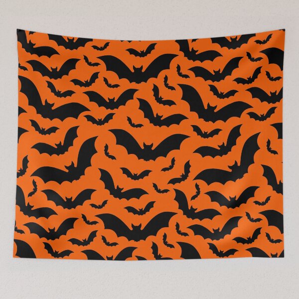 Item preview, orange halloween vampire bats gothic designed and sold by Gossip Rag.