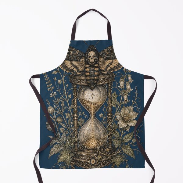 Item preview, Vintage Mystical Hawkmoth & Hourglass - Dark Academia Celestial Art designed and sold by Horizon Prime.