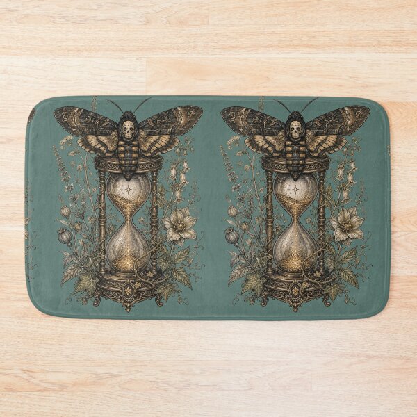 Item preview, Vintage Mystical Hawkmoth & Hourglass - Dark Academia Celestial Art designed and sold by Horizon Prime.