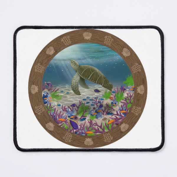 Item preview, Sea Turtle Swims to the Surface designed and sold by PeacePictured.