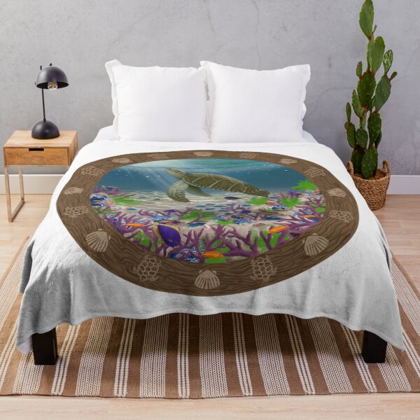 Item preview, Sea Turtle Swims to the Surface designed and sold by PeacePictured.