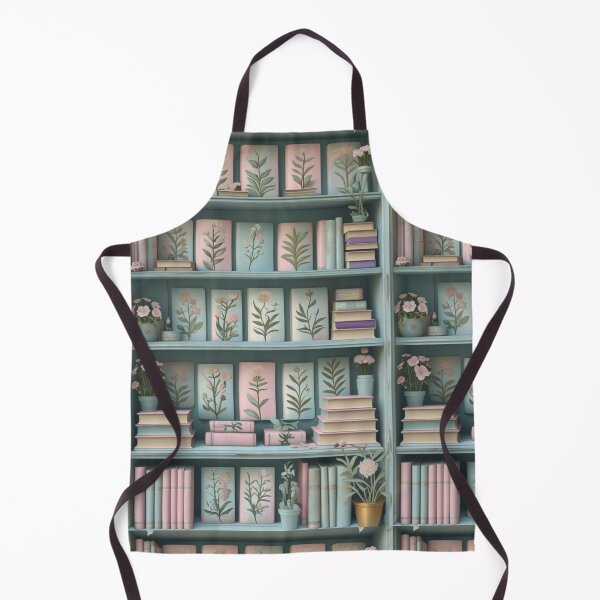 Item preview, Vintage Botanical Bookshelf in Pastel Tones designed and sold by BriSher.