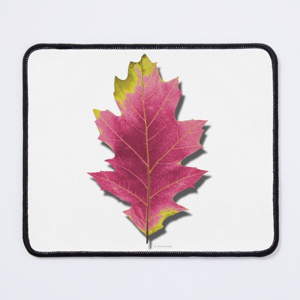 Item preview, Spring Pink Green Oak Leaf Botanical Nature Art designed and sold by Sharon Cummings Art.