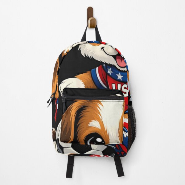 Item preview, Cute Puppy Soccer Player USA Flag Dog Lover designed and sold by Tsugraf Designs.