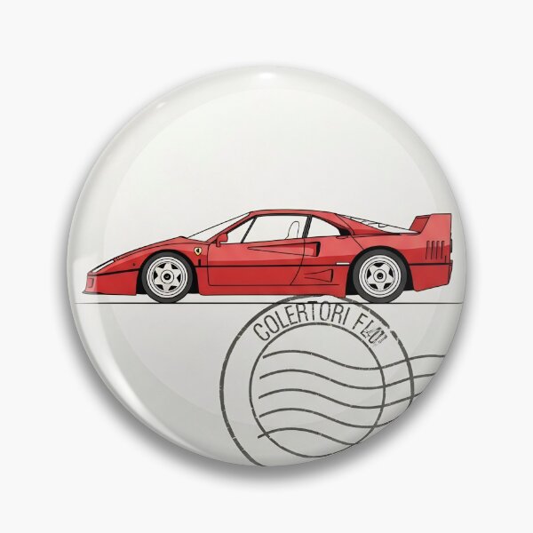 Item preview, Ferrari F40 Supercar Vintage Postage Stamp Art Poster designed and sold by Motorline44.