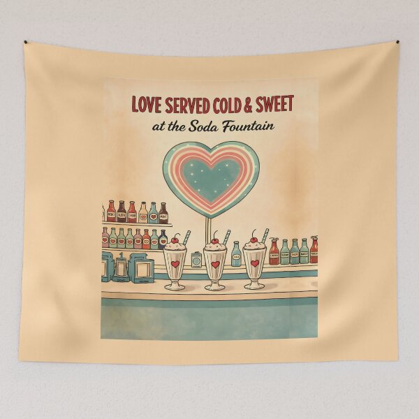 Item preview, Retro Soda Fountain Sweetheart designed and sold by RamyGallery.