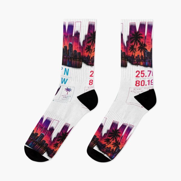 Item preview, Miami Coordinates Neon Skyline designed and sold by MKDSN.