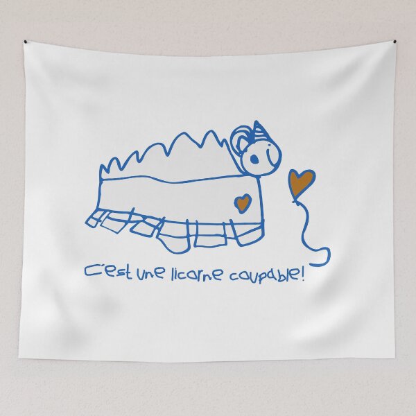 Item preview, c'est une licorn coupable designed and sold by Guiltyunicorn.