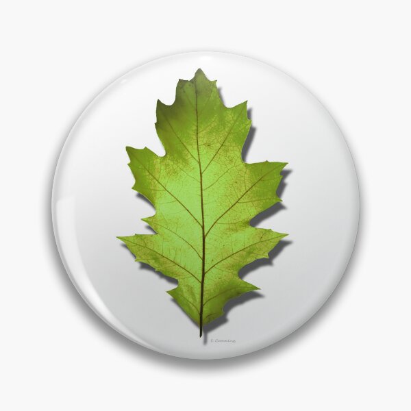 Item preview, Spring Summer Green Oak Leaf Botanical Nature Art designed and sold by Sharon Cummings Art.
