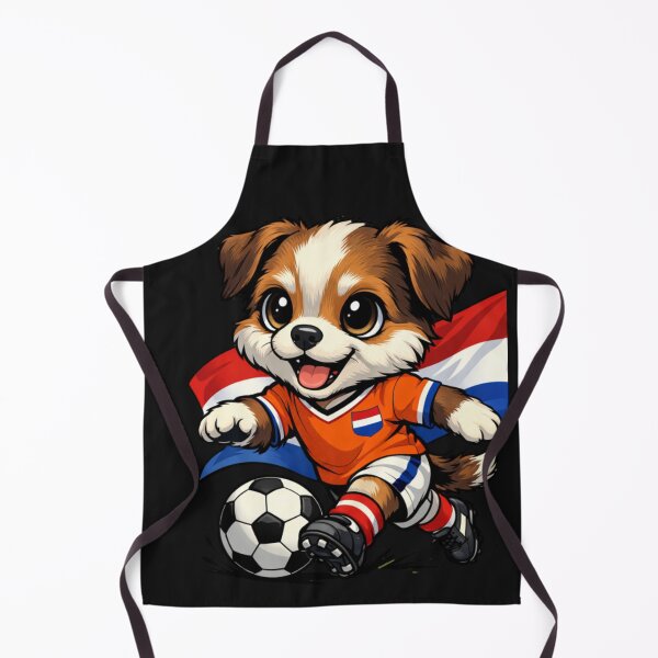 Item preview, Dutch Soccer Dog Mascot Netherlands Flag designed and sold by Tsugraf Designs.