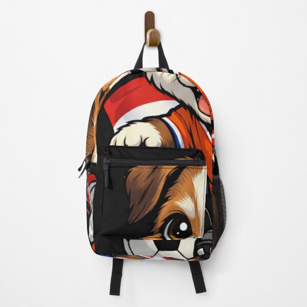 Item preview, Dutch Soccer Dog Mascot Netherlands Flag designed and sold by Tsugraf Designs.