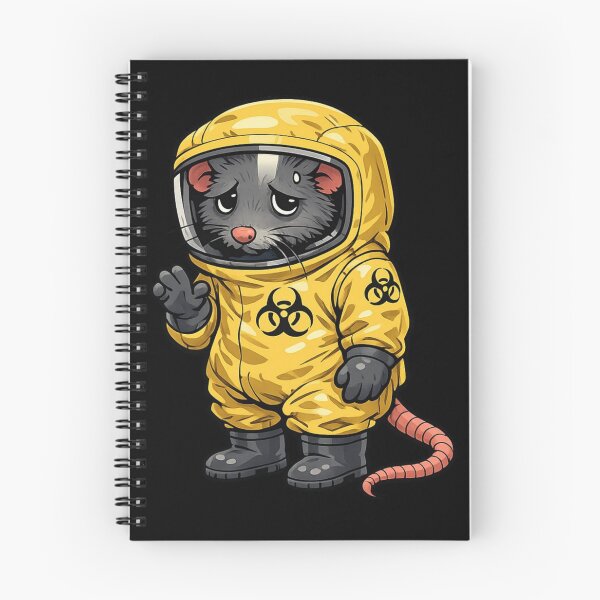 Item preview, Awkward Hantavirus Rat Hazmat Suit Parody Vinyl Sticker designed and sold by ArcanePrintsxo.