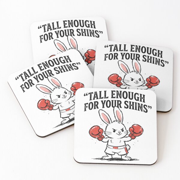 Item preview, Funny Boxing - Rabbit Boxing Tall Enough For Your Shins designed and sold by CutOutIdols.