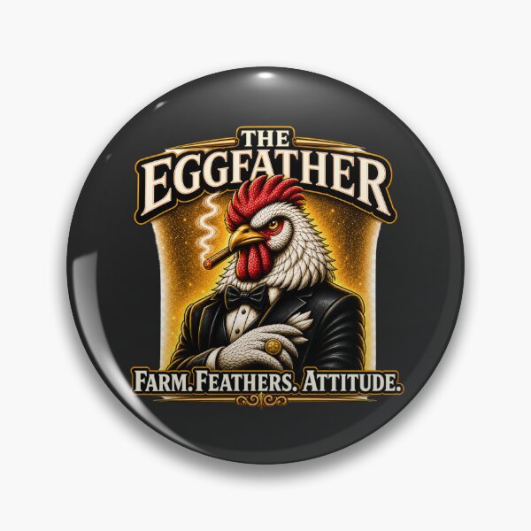 Item preview, The Eggfather Mafia Chicken Funny Rooster T-Shirt designed and sold by heritagecartel.