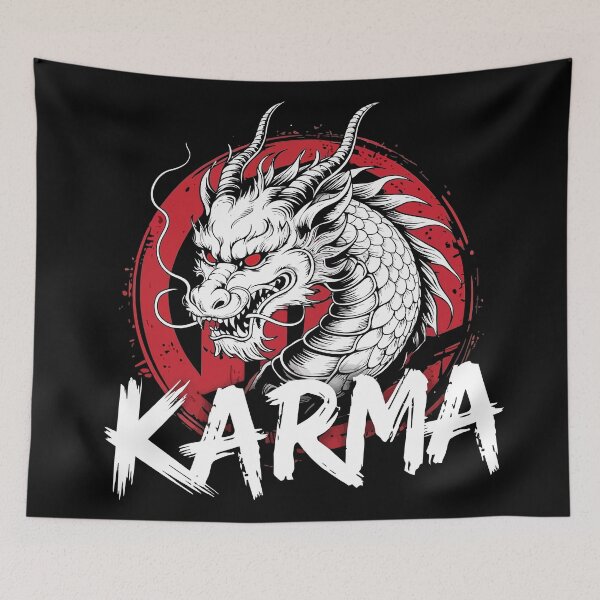 Item preview, Vintage Japanese Dragon Karma Red Sun Art designed and sold by Mizaaj.
