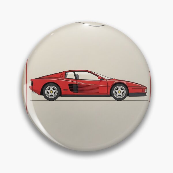 Item preview, Ferrari Testarossa 1980s Exotic Supercar Vintage Stamp Art designed and sold by Motorline44.