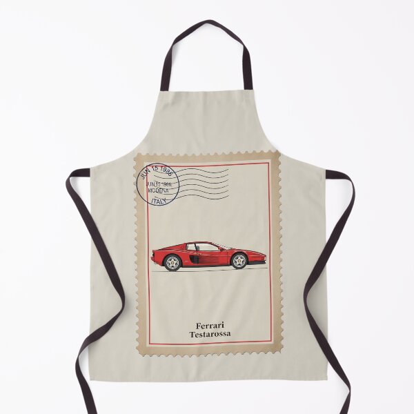 Item preview, Ferrari Testarossa 1980s Exotic Supercar Vintage Stamp Art designed and sold by Motorline44.
